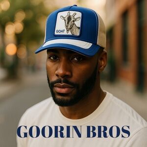 Goorin Bros Goat Trucker Hat Royal Blue Mesh Snapback Farm Series Unisex New